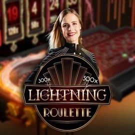 Lightning Roulette logo by Evolution BetPanda Casino
